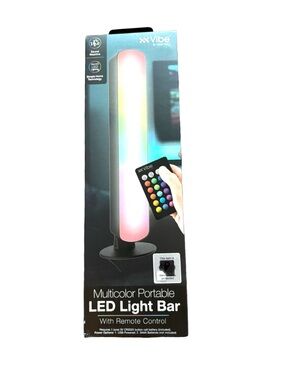 Vibe Multicolor LED Light Bar RGB Lamp w Remote Sound Reactive NIB
